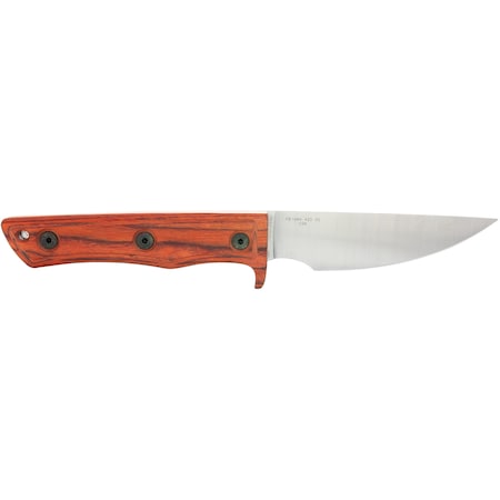 Case Cutlery Knife, Case OrangePeel Smooth Hardwood Composite Fixed Blade 66660